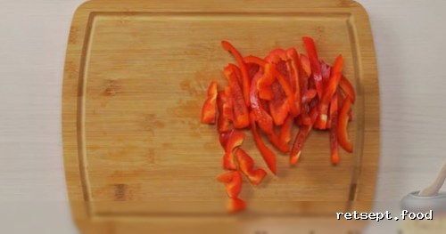 Фото приготовления рецепта: Лапша удон с курицей и овощами в соусе терияки - шаг №10