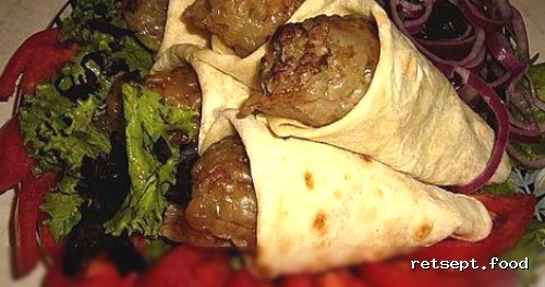 Lavashda lyulya-kebab (Alma-Atincha) — tayyorlash retsepti