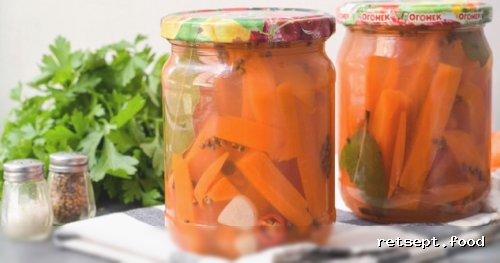 Sirka ishlatilmagan marinadlangan sabzi (qish uchun) — tayyorlash retsepti