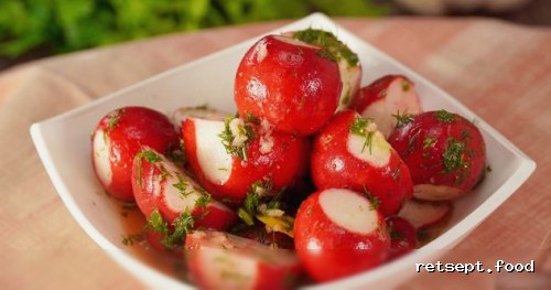 Asal va sarimsoqli marinadda tuzlangan turp — tayyorlash retsepti