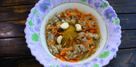 Фото приготовления рецепта: Рис с мясом (в микроволновке) - шаг №10