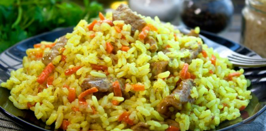 Фото приготовления рецепта: Рис с мясом (в микроволновке) - шаг №20