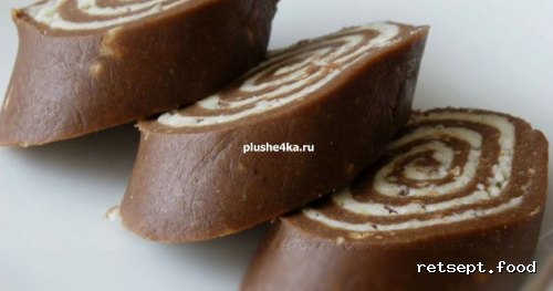 Фото приготовления рецепта: Рулет "Баунти" (без выпечки) - шаг №8