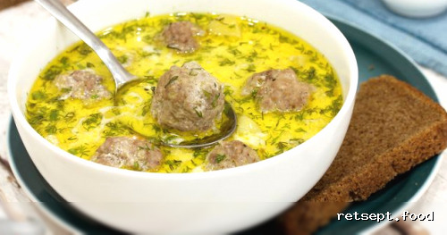 Фото приготовления рецепта: Суп с мясными фрикадельками и сливками - шаг №17