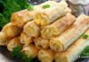 Kartoshka va pishloqli lavash trubochkalari (tovada) — tayyorlash retsepti