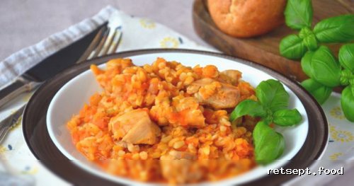 Фото приготовления рецепта: Чечевица с курицей и булгуром - шаг №12