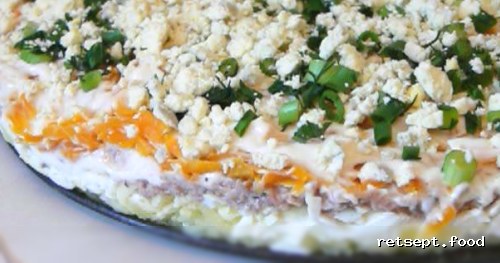 Salat «Mimoza» — tayyorlash retsepti