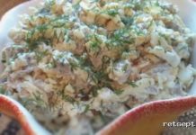 Go’shtli salat pishloq va tuxum bilan — tayyorlash retsepti