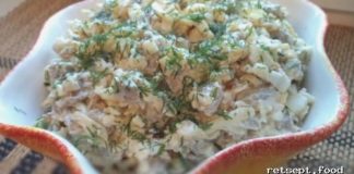 Go’shtli salat pishloq va tuxum bilan — tayyorlash retsepti