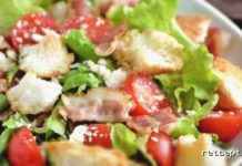 Bekon va pishloqli salat — tayyorlash retsepti