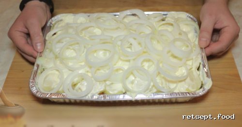 Фото приготовления рецепта: Мясо по-французски - шаг №5