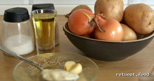 Фото приготовления рецепта: Картофельные драники с чесноком (без яиц и муки) - шаг №1
