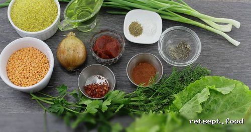 Фото приготовления рецепта: Котлеты из красной чечевицы и булгура (без жарки) - шаг №1