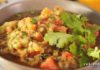 Baqlajon pyuresi va pomidorlardan narsharab sousli salat — tayyorlash retsepti